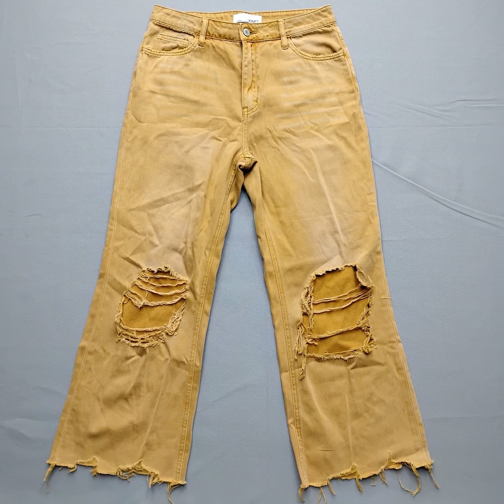 Vervet Los Angeles High Rise Distressed Wide Leg Jeans Size 28